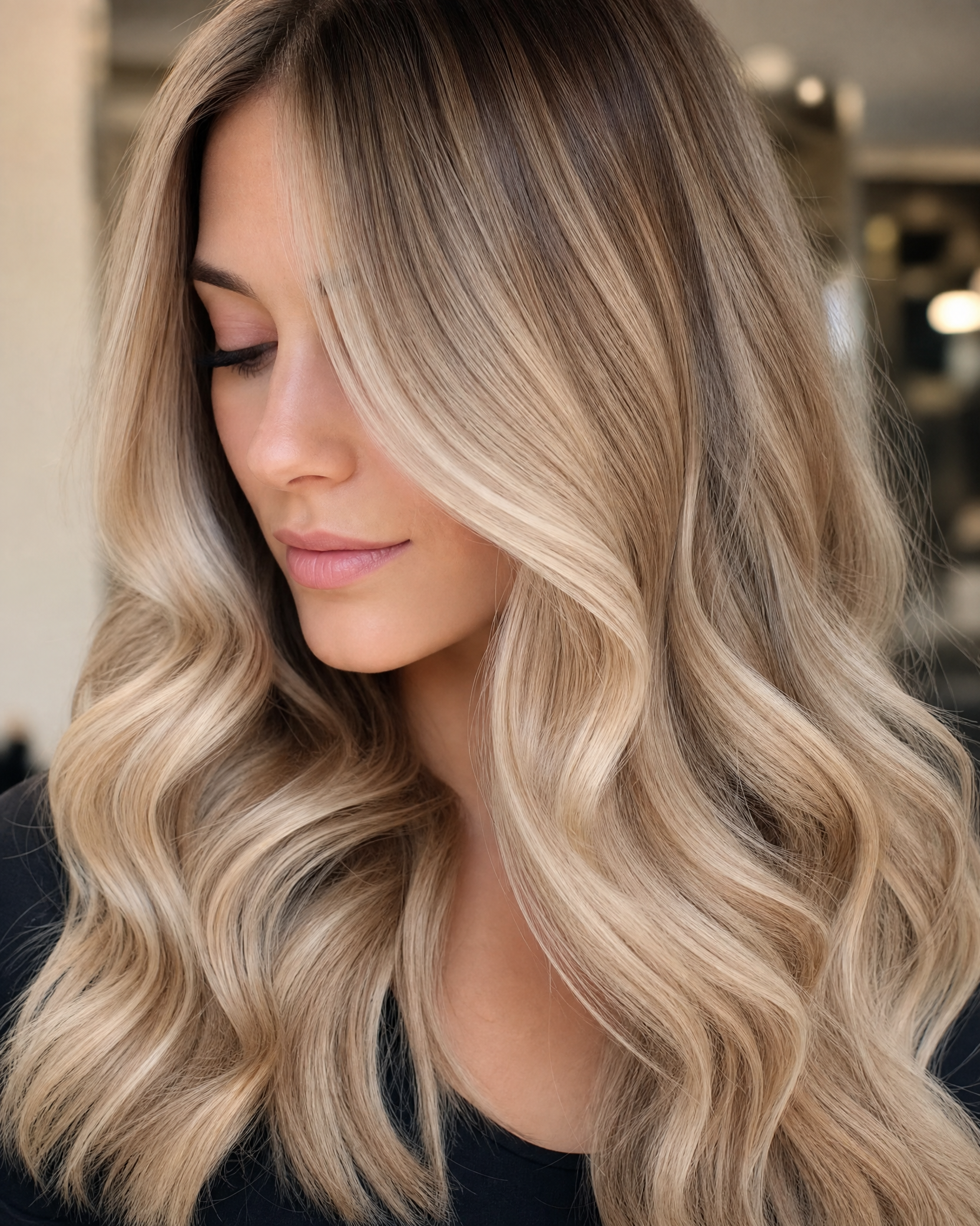 Balayage hair finish at The Hair Bar Dublin