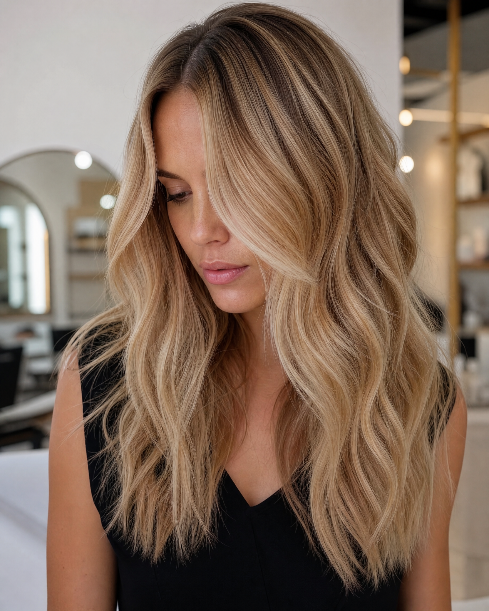 Colour hair finish at The Hair Bar Dublin